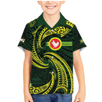 American Samoa Manua Cession Day Personalized Family Matching Mermaid Dress and Hawaiian Shirt Polynesian Wave Style
