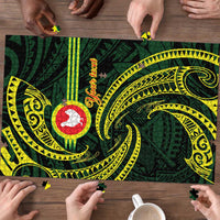 American Samoa Manua Cession Day Personalized Puzzle Polynesian Wave Style - Polynesian Pride