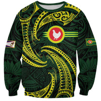 American Samoa Manua Cession Day Personalized Sweatshirt Polynesian Wave Style