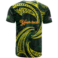 American Samoa Manua Cession Day Personalized T Shirt Polynesian Wave Style