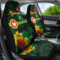 American Samoa Manu'atele Personalized Car Seat Cover Manua Island Hibiscus Flowers