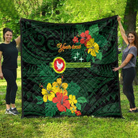 American Samoa Manu'atele Personalized Quilt Manua Island Hibiscus Flowers