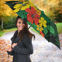American Samoa Manu'atele Personalized Umbrella Manua Island Hibiscus Flowers - Polynesian Pride