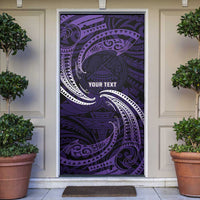 Manua Segaula American Samoa High School Personalized Door Cover Polynesian Wave Style - Polynesian Pride