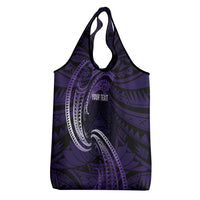 Manua Segaula American Samoa High School Personalized Grocery Bag Polynesian Wave Style LT9 - Polynesian Pride