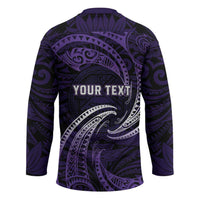 Manua Segaula American Samoa High School Personalized Hockey Jersey Polynesian Wave Style LT9 - Polynesian Pride