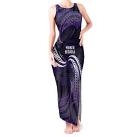 Manua Segaula American Samoa High School Personalized Tank Maxi Dress Polynesian Wave Style