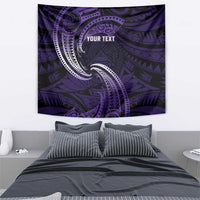 Manua Segaula American Samoa High School Personalized Tapestry Polynesian Wave Style