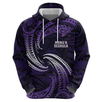 Manua Segaula American Samoa High School Personalized Zip Hoodie Polynesian Wave Style LT9 - Polynesian Pride