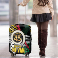 Ni-Van Vanuatu 45th Yumi Yumi Yumi Luggage Cover Vanuatuan Boar Tusk Polynesian Pattern