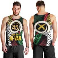 Ni-Van Vanuatu 45th Yumi Yumi Yumi Men Tank Top Vanuatuan Boar Tusk Polynesian Pattern