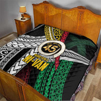 Ni-Van Vanuatu 45th Yumi Yumi Yumi Quilt Vanuatuan Boar Tusk Polynesian Pattern