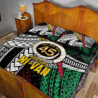 Ni-Van Vanuatu 45th Yumi Yumi Yumi Quilt Bed Set Vanuatuan Boar Tusk Polynesian Pattern