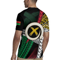 Ni-Van Vanuatu 45th Yumi Yumi Yumi Rugby Jersey Vanuatuan Boar Tusk Polynesian Pattern