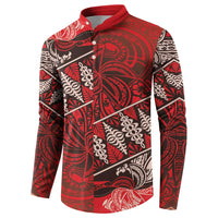 Vintage Ngatu Tribal Tonga Pattern Button Sweatshirt - Polynesian Pride