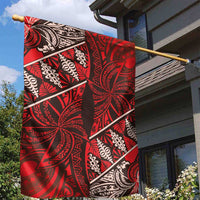 Vintage Ngatu Tribal Tonga Pattern Garden Flag LT9 - Polynesian Pride