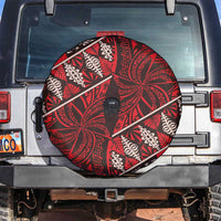Vintage Ngatu Tribal Tonga Pattern Spare Tire Cover - Polynesian Pride