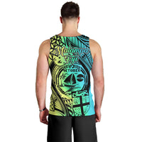 Malampa Fiji Day Men Tank Top Vanuatu Sand Drawing With Polynesian Pattern LT9 - Polynesian Pride