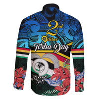 Torba Vanuatu Family Matching Long Sleeve Bodycon Dress and Hawaiian Shirt Sand Drawing With Polynesian Pattern LT9 - Polynesian Pride