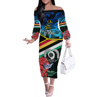 torba-vanuatu-family-matching-off-shoulder-long-sleeve-dress-and-hawaiian-shirt-sand-drawing-with-polynesian-pattern