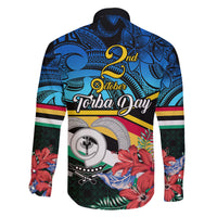 Torba Vanuatu Family Matching Short Sleeve Bodycon Dress and Hawaiian Shirt Sand Drawing With Polynesian Pattern LT9 - Polynesian Pride