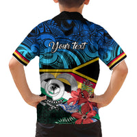 Personalised Torba Vanuatu Family Matching Short Sleeve Bodycon Dress and Hawaiian Shirt Sand Drawing With Polynesian Pattern LT9 - Polynesian Pride