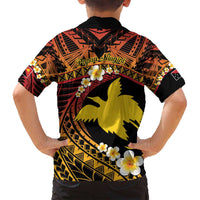 Melanesian Papua New Guinea Family Matching Long Sleeve Bodycon Dress and Hawaiian Shirt Plumeria Bird of Paradise Tribal LT9 - Polynesian Pride