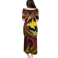 Melanesian Papua New Guinea Family Matching Puletasi and Hawaiian Shirt Plumeria Bird of Paradise Tribal LT9 - Polynesian Pride
