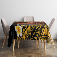 Melanesian Papua New Guinea Tablecloth Plumeria Bird of Paradise Tribal