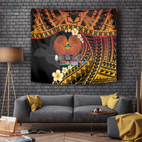 Melanesian Papua New Guinea Tapestry Plumeria Bird of Paradise Tribal