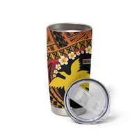 Melanesian Papua New Guinea Tumbler Cup Plumeria Bird of Paradise Tribal LT9 - Polynesian Pride