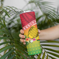 Melanesian Ni-Vanuatu Skinny Tumbler Sea Turtle with Sand Drawing Pattern