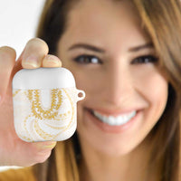 Aloha Lei Onaona AirPods Case Beige Hawaiian Tribal Pattern LT9 Beige - Polynesian Pride