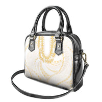 Aloha Lei Onaona Shoulder Handbag Beige Hawaiian Tribal Pattern LT9 - Polynesian Pride