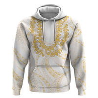 Aloha Lei Onaona Zip Hoodie Beige Hawaiian Tribal Pattern LT9 Pullover Hoodie Beige - Polynesian Pride