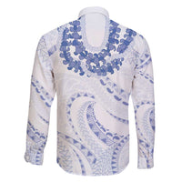Aloha Lei Onaona Family Matching Puletasi and Hawaiian Shirt Navy Blue Hawaiian Tribal Pattern LT9 - Polynesian Pride