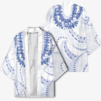Aloha Lei Onaona Kimono Navy Blue Hawaiian Tribal Pattern - Polynesian Pride