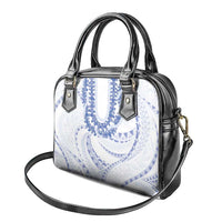 Aloha Lei Onaona Shoulder Handbag Navy Blue Hawaiian Tribal Pattern LT9 - Polynesian Pride