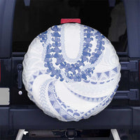 Aloha Lei Onaona Spare Tire Cover Navy Blue Hawaiian Tribal Pattern