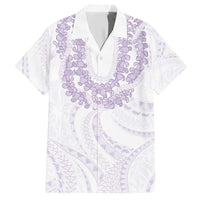Aloha Lei Onaona Hawaiian Shirt Purple Hawaiian Tribal Pattern