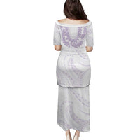 Aloha Lei Onaona Puletasi Purple Hawaiian Tribal Pattern LT9 - Polynesian Pride