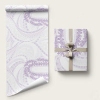 Aloha Lei Onaona Wrapping Paper Purple Hawaiian Tribal Pattern - Polynesian Pride