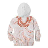 Aloha Lei Onaona Kid Hoodie Red Hawaiian Tribal Pattern