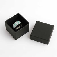 Aloha Lei Onaona Classic Ring Sage Green Hawaiian Tribal Pattern - Polynesian Pride