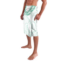 Aloha Lei Onaona Lavalava Sage Green Hawaiian Tribal Pattern