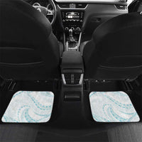 Aloha Lei Onaona Car Mats Teal Hawaiian Tribal Pattern