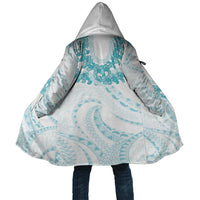 Aloha Lei Onaona Cloak Teal Hawaiian Tribal Pattern - Polynesian Pride