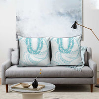 Aloha Lei Onaona Pillow Cover Teal Hawaiian Tribal Pattern - Polynesian Pride