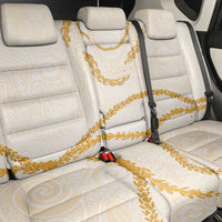 Aloha Lei Mikioi Back Car Seat Cover Gold Polynesian Tribal Tatau Pattern