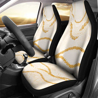 Aloha Lei Mikioi Car Seat Cover Gold Polynesian Tribal Tatau Pattern